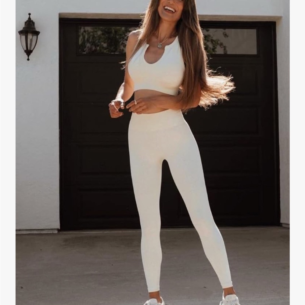 Women's Cream Workout/Lounge Set